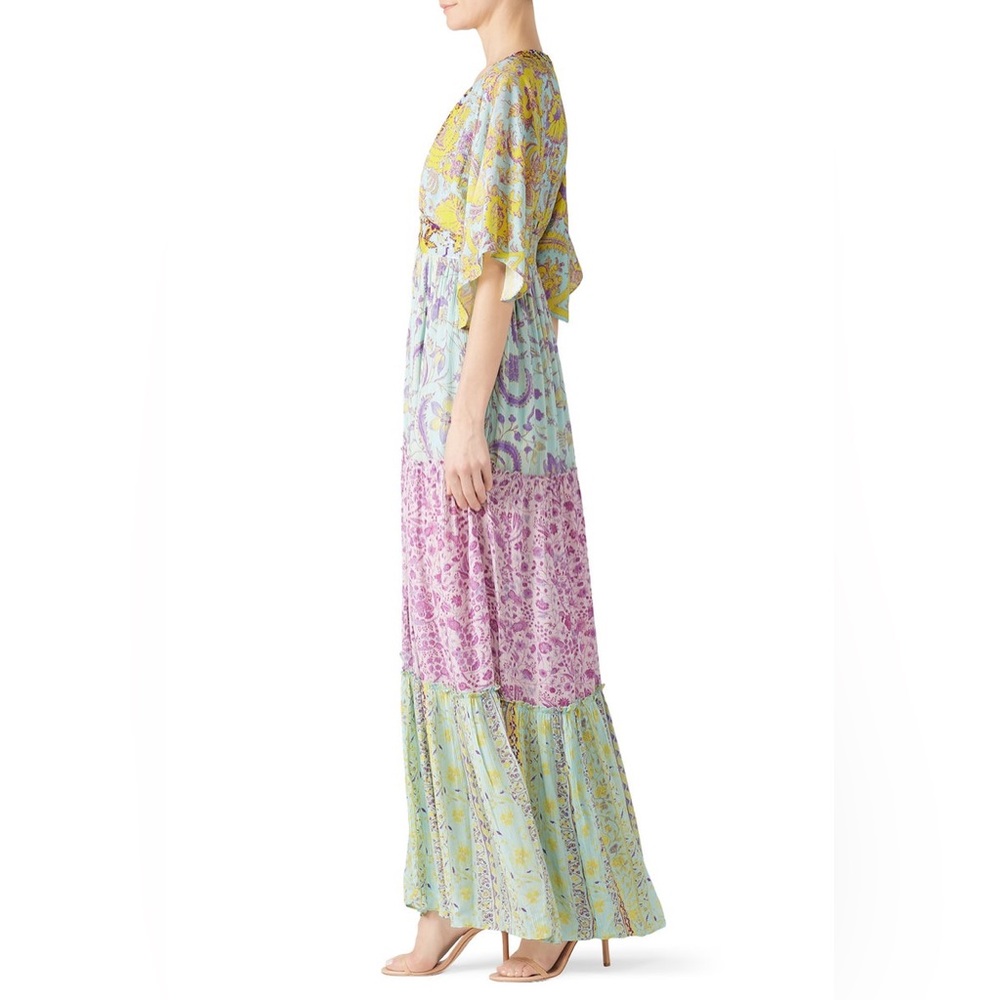 Hemant & Nandita Layla Multi Floral-Print Maxi Dress | Size L - Picture 5 of 9